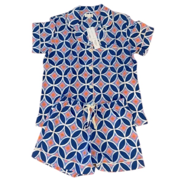 ❤️ Bed Head Classic Shorty PJ Pajama Two-Piece Set Size Small NWT